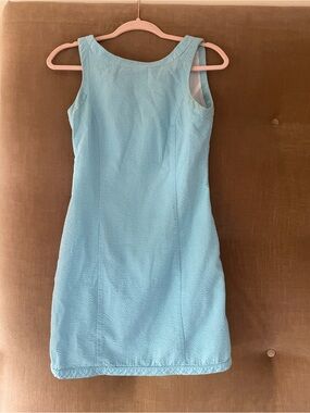 Lauren James Textured Aqua Sleeveless Dress XS